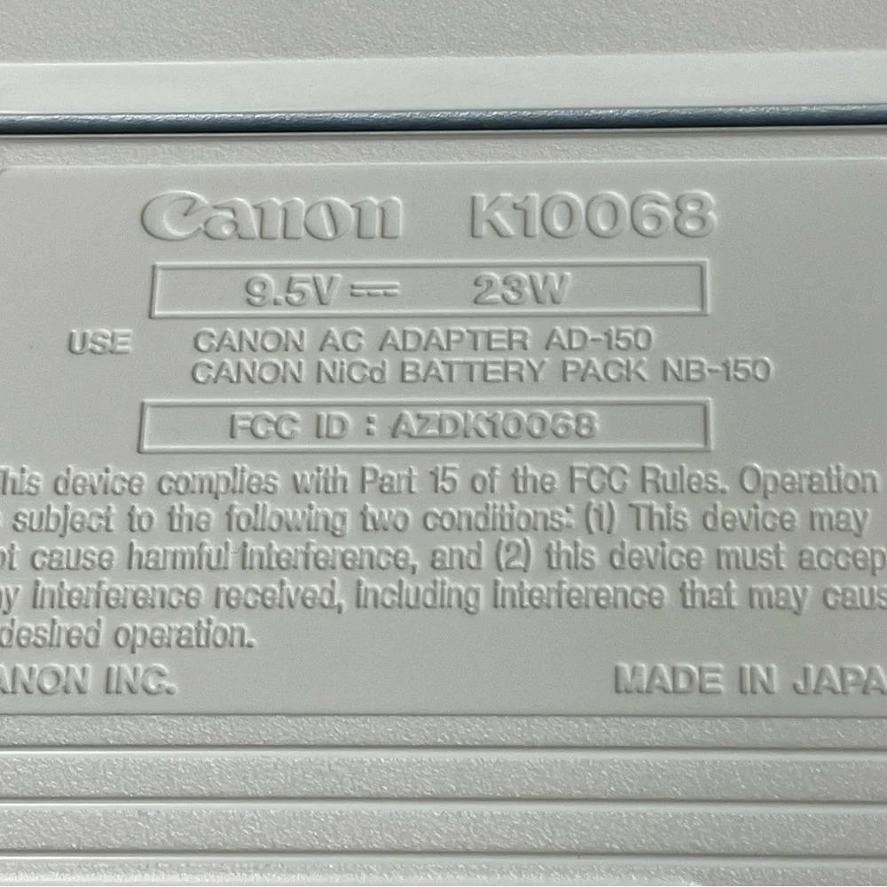 Canon BJ-10sx Bubble Jet Printer Retro Device Vintage Electronic